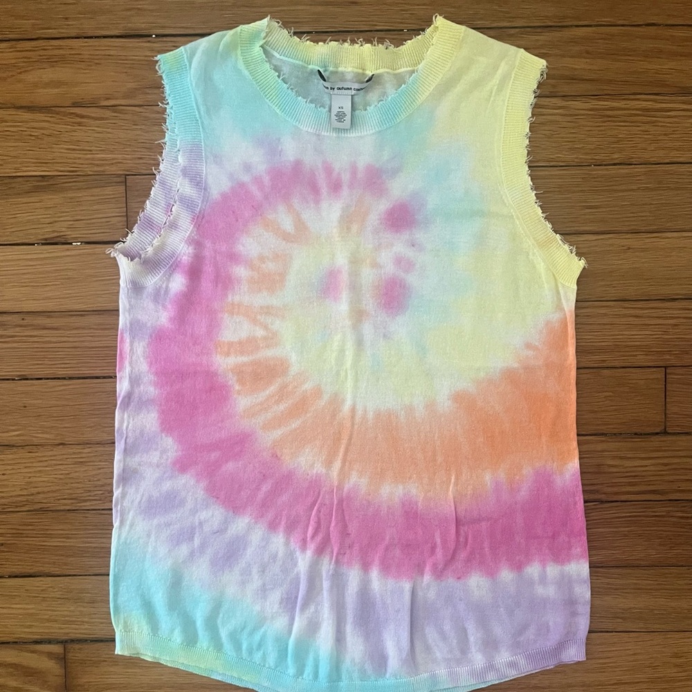 Cotton by Autumn Cashmere tie dye tank